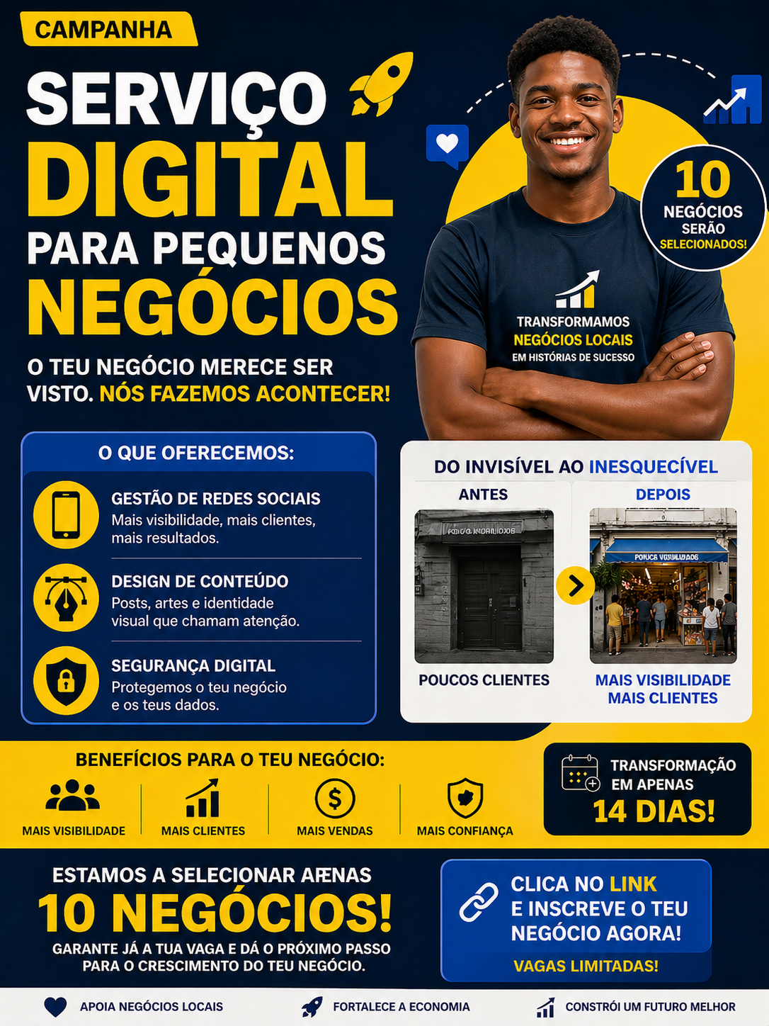 Imagem da campanha Serviço Digital para Pequenos Negócios