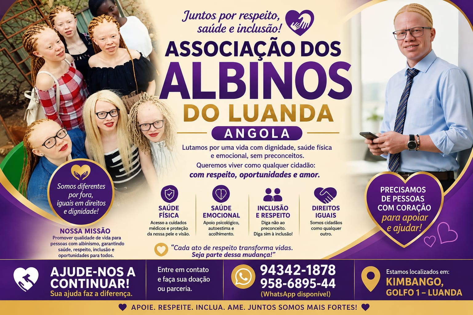 Imagem da campanha Luz para Todos: Igualdade e Dignidade